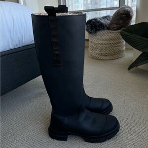 Ganni Recycled Rubber Country Boots